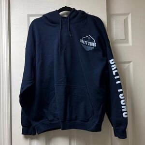 Brett Young Navy Blue Hoodie XL